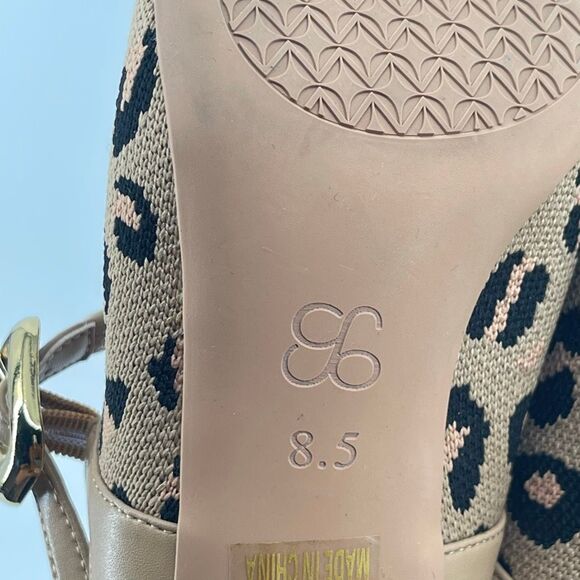 Cosy Island GraceLithe Leopard Knit Pointed Toe Heeled Mules Size 8.5, New - Picture 10 of 17